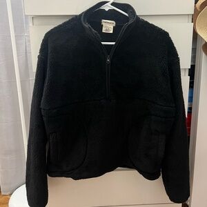 Downtown Motion Fuzzy Black Quarter Zip